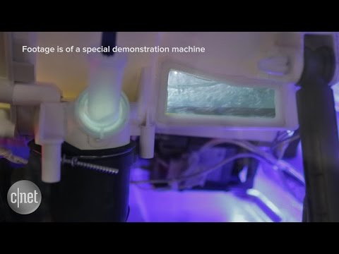 Fancy washer mixes soap and water first for extra cleaning power