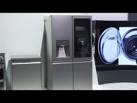 Knock on this see-through refrigerator door