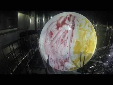 Get a glimpse of our food-smeared dishwasher testing lab