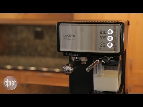 This Mr. Coffee makes cafe drinks in robotic fashion